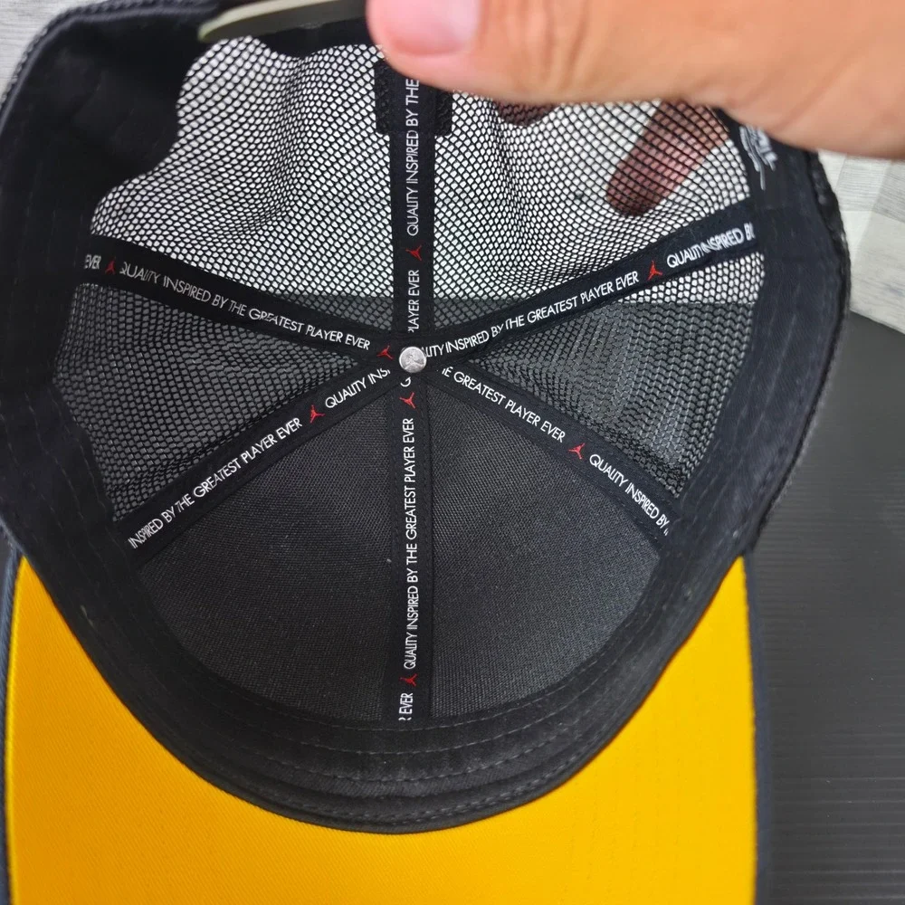 Jordan Michigan Wolverines On-Field Trucker Hat Olive Green Snapback Cap Men